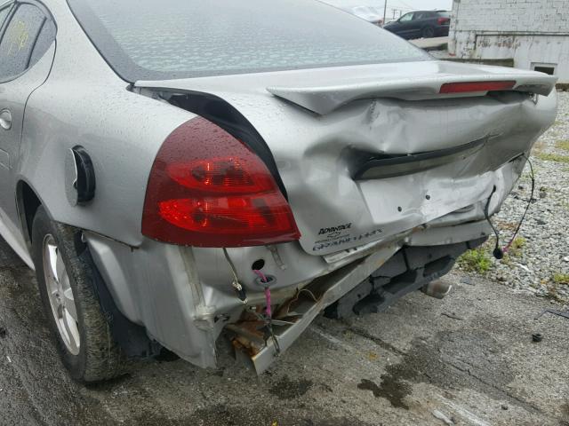 2G2WP552081120107 - 2008 PONTIAC GRAND PRIX SILVER photo 9