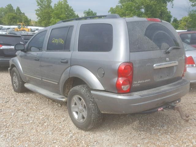 1D8HB58D45F625105 - 2005 DODGE DURANGO LI GRAY photo 3