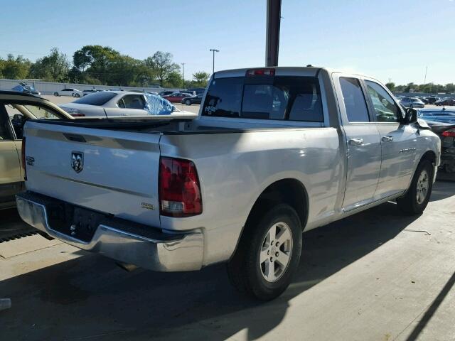 1D7RB1GP7BS672970 - 2011 DODGE RAM 1500 SILVER photo 4