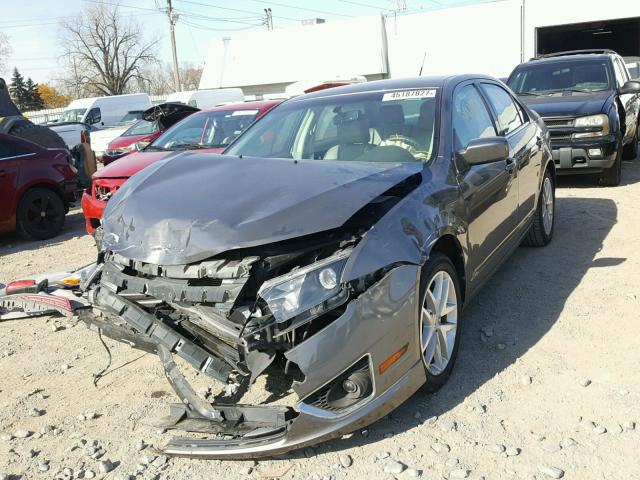 3FAHP0JA6CR108073 - 2012 FORD FUSION GRAY photo 2