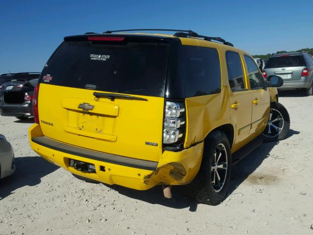 1GNFK13037J358226 - 2007 CHEVROLET TAHOE K150 YELLOW photo 4