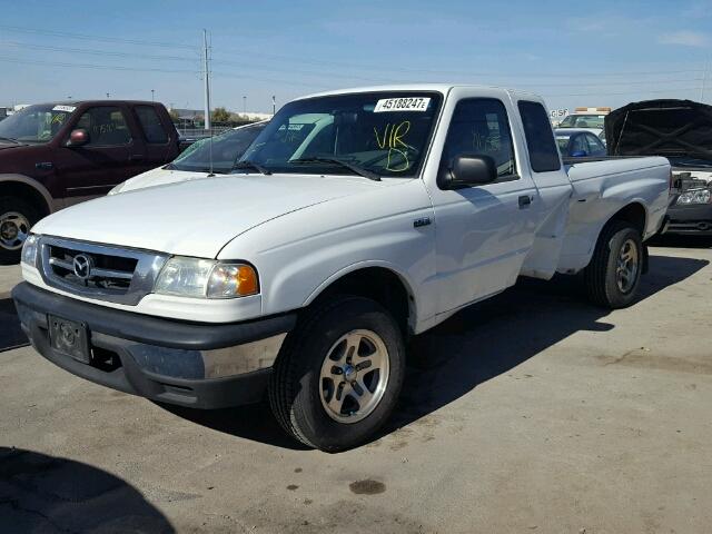 4F4YR16D44TM11972 - 2004 MAZDA B2300 CAB WHITE photo 2