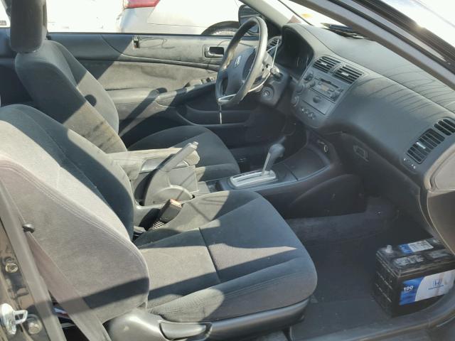 1HGEM22573L040580 - 2003 HONDA CIVIC LX BLACK photo 5