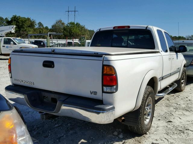 5TBRT3410YS085765 - 2000 TOYOTA TUNDRA ACC WHITE photo 4