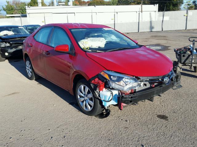 2T1BURHE0FC321407 - 2015 TOYOTA COROLLA L RED photo 1