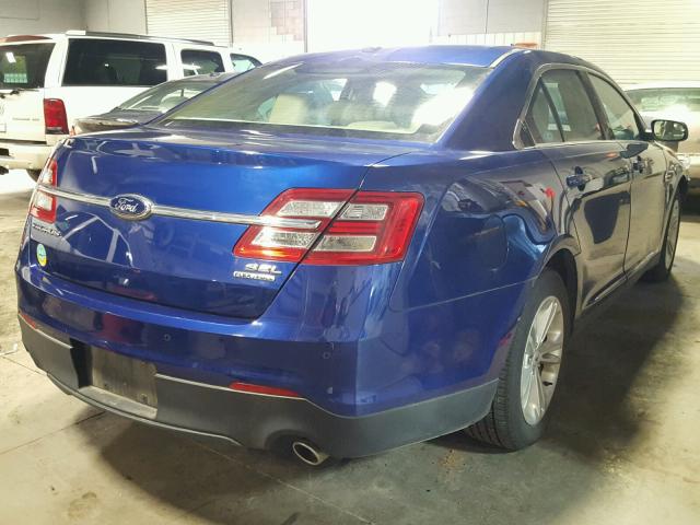 1FAHP2E83DG107720 - 2013 FORD TAURUS SEL BLUE photo 4