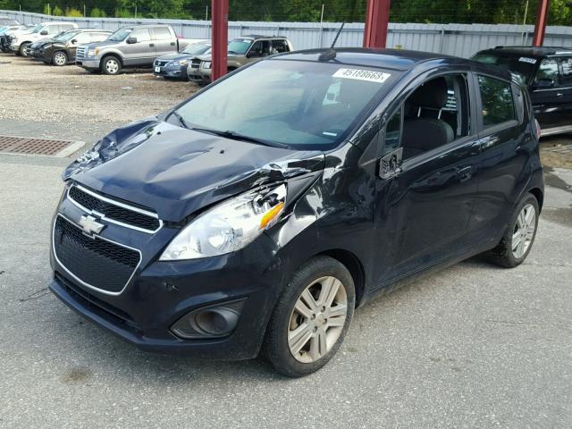 KL8CD6S93EC481490 - 2014 CHEVROLET SPARK 1LT BLACK photo 2