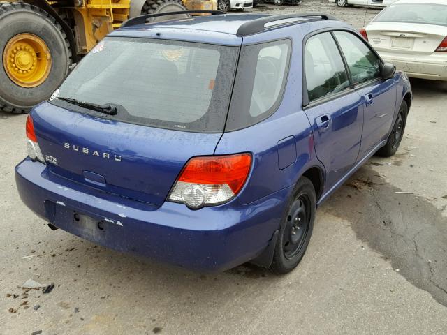 JF1GG65594H819152 - 2004 SUBARU IMPREZA TS BLUE photo 4