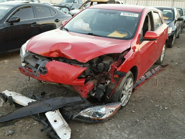 JM1BL1L75D1842556 - 2013 MAZDA 3 I RED photo 2
