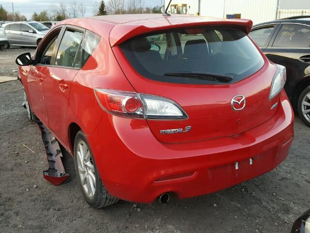 JM1BL1L75D1842556 - 2013 MAZDA 3 I RED photo 3