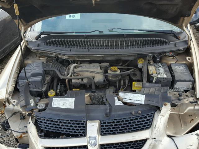 2B8GP44G01R184447 - 2001 DODGE GRAND CARA GOLD photo 7