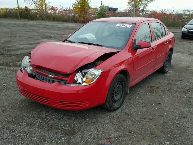 1G1AD5F59A7225110 - 2010 CHEVROLET COBALT 1LT RED photo 2