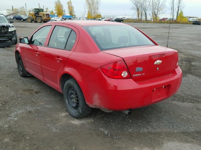 1G1AD5F59A7225110 - 2010 CHEVROLET COBALT 1LT RED photo 3