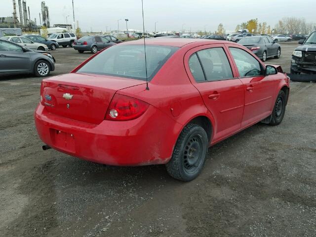 1G1AD5F59A7225110 - 2010 CHEVROLET COBALT 1LT RED photo 4