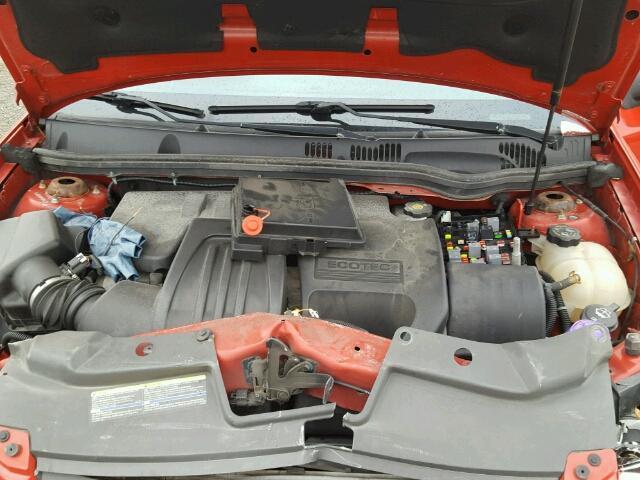 1G1AD5F59A7225110 - 2010 CHEVROLET COBALT 1LT RED photo 7