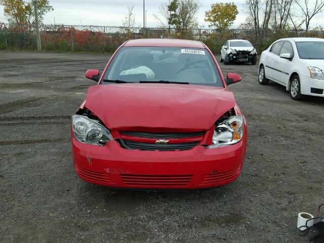 1G1AD5F59A7225110 - 2010 CHEVROLET COBALT 1LT RED photo 9