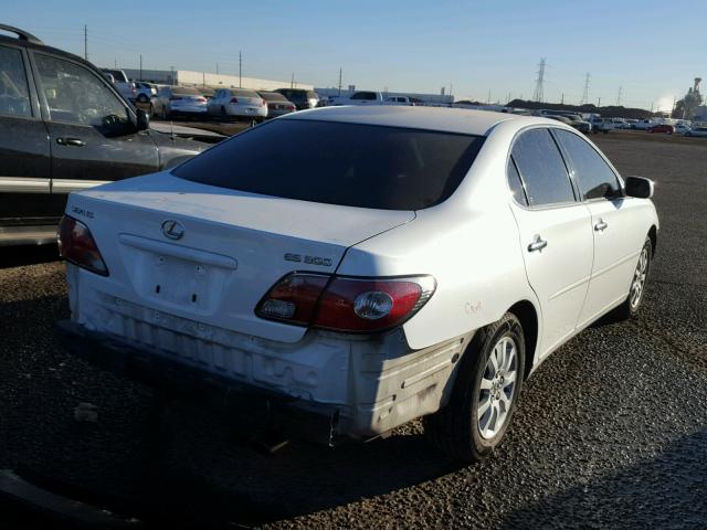 JTHBF30G130105834 - 2003 LEXUS ES 300 WHITE photo 4