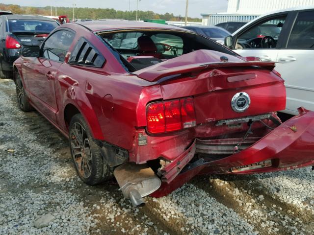 1ZVHT82H685101728 - 2008 FORD MUSTANG GT RED photo 3