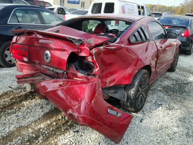 1ZVHT82H685101728 - 2008 FORD MUSTANG GT RED photo 4