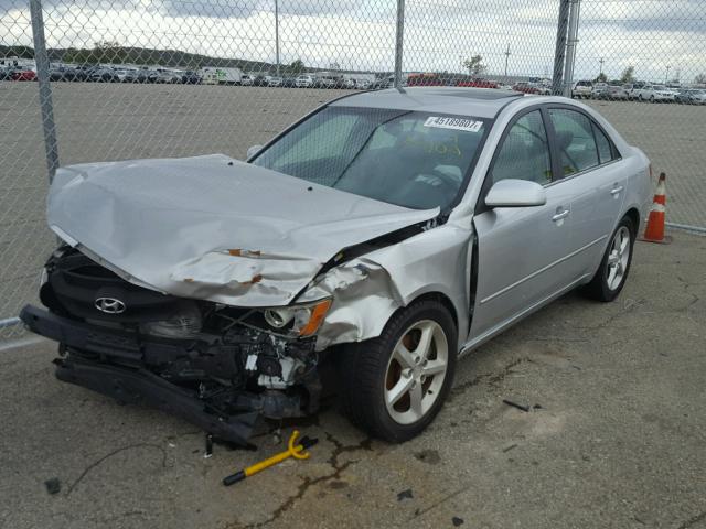 5NPEU46F86H018447 - 2006 HYUNDAI SONATA GLS SILVER photo 2