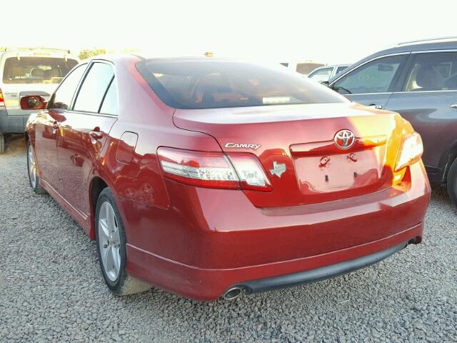 4T1BF3EKXBU679740 - 2011 TOYOTA CAMRY RED photo 3