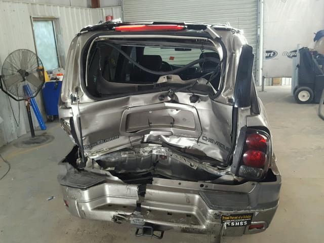 1GNDS13SX22257194 - 2002 CHEVROLET TRAILBLAZE SILVER photo 9