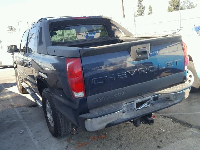 3GNEC12Z26G118786 - 2006 CHEVROLET AVALANCHE BLUE photo 3