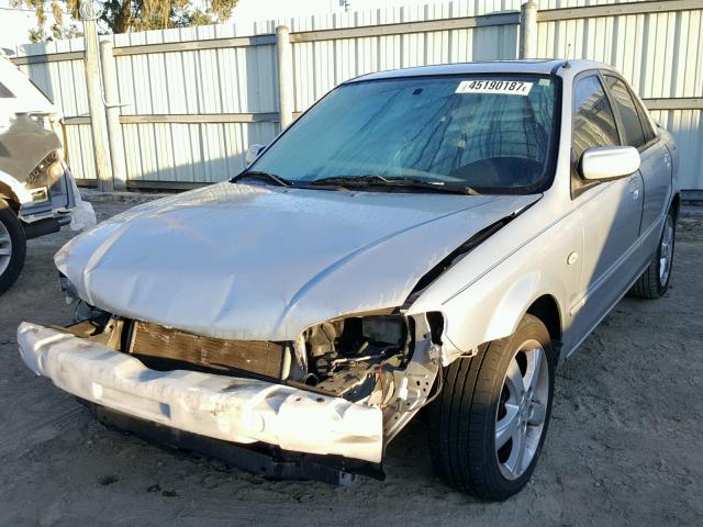 JM1BJ225820634265 - 2002 MAZDA PROTEGE SILVER photo 2