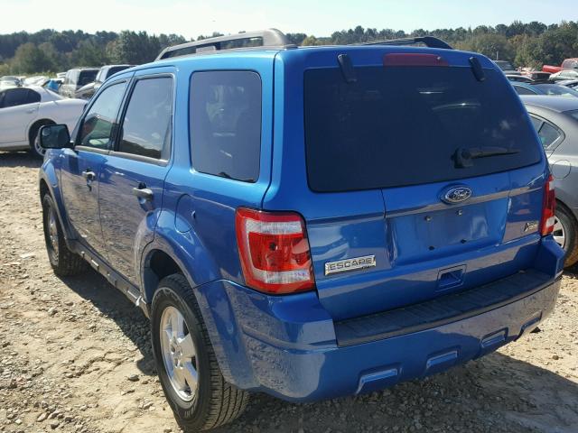 1FMCU0DG7BKA69277 - 2011 FORD ESCAPE XLT BLUE photo 3