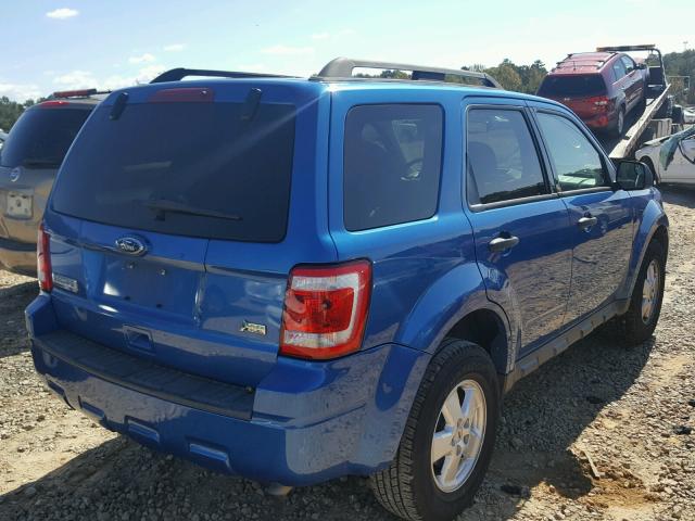 1FMCU0DG7BKA69277 - 2011 FORD ESCAPE XLT BLUE photo 4