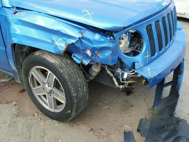 1J8FF28W08D550521 - 2008 JEEP PATRIOT SP BLUE photo 9