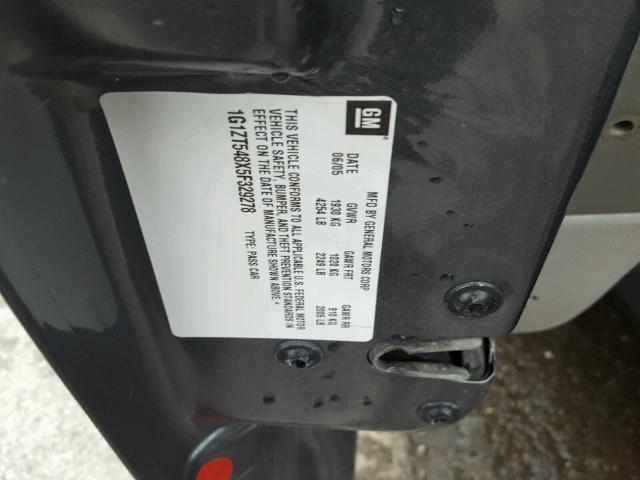 1G1ZT548X5F329278 - 2005 CHEVROLET MALIBU LS GRAY photo 10