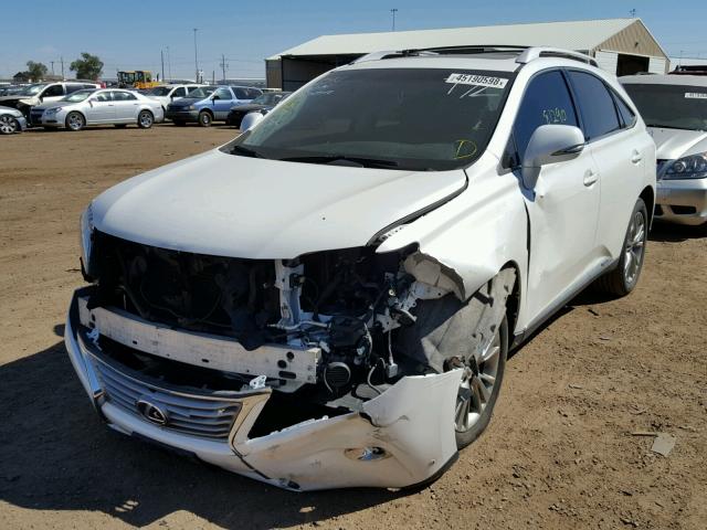 JTJBC1BA4D2445604 - 2013 LEXUS RX 450 WHITE photo 2