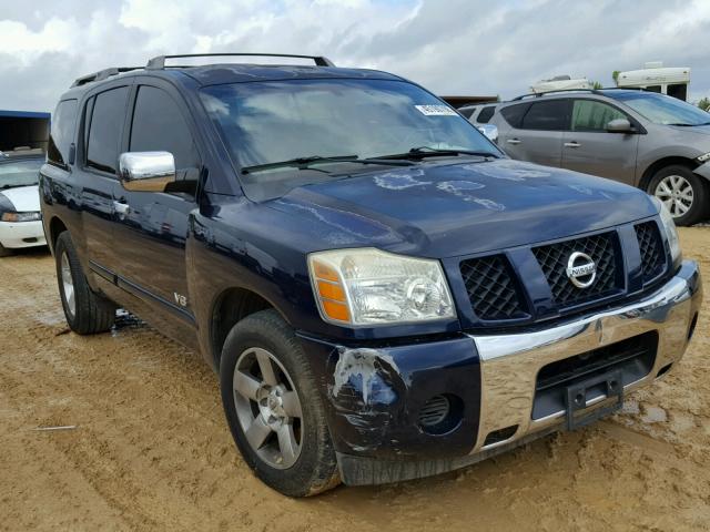 5N1BA08A27N717866 - 2007 NISSAN ARMADA SE BLUE photo 1