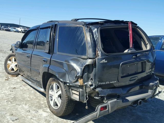 1GNDS13S442398507 - 2004 CHEVROLET TRAILBLAZE GRAY photo 3