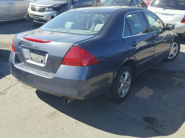 1HGCM56386A110654 - 2006 HONDA ACCORD SE GRAY photo 4