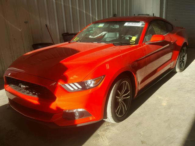 1FA6P8TH5F5330904 - 2015 FORD MUSTANG RED photo 2