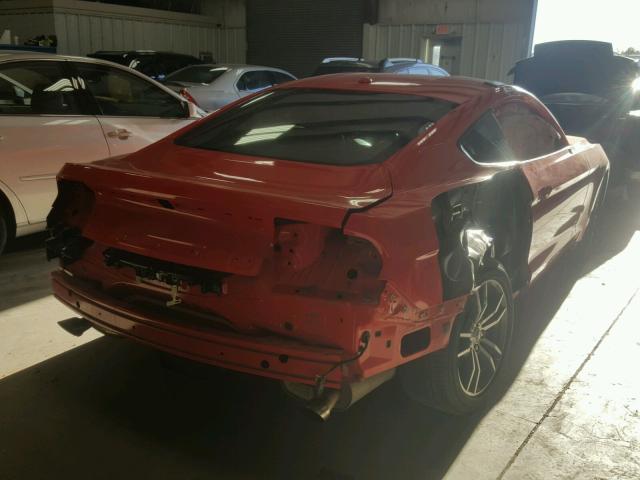 1FA6P8TH5F5330904 - 2015 FORD MUSTANG RED photo 4