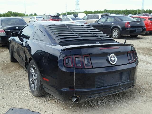 1ZVBP8AM9E5297409 - 2014 FORD MUSTANG BLACK photo 3