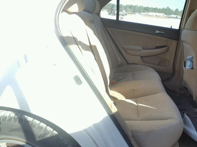 1HGCM56415A151148 - 2005 HONDA ACCORD LX WHITE photo 6