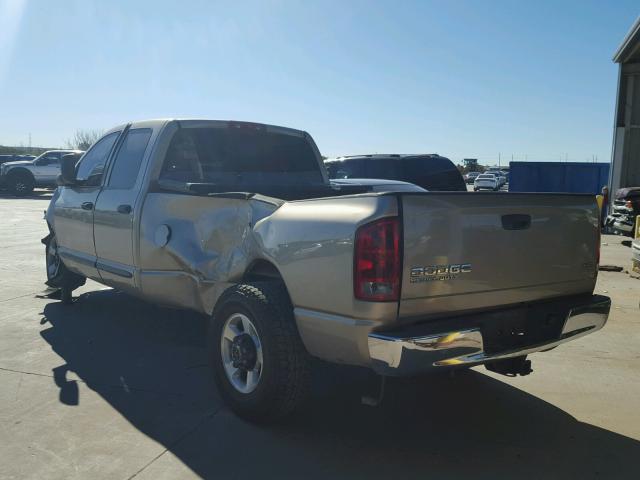 3D7KA28C43G740544 - 2003 DODGE RAM 2500 S GOLD photo 3