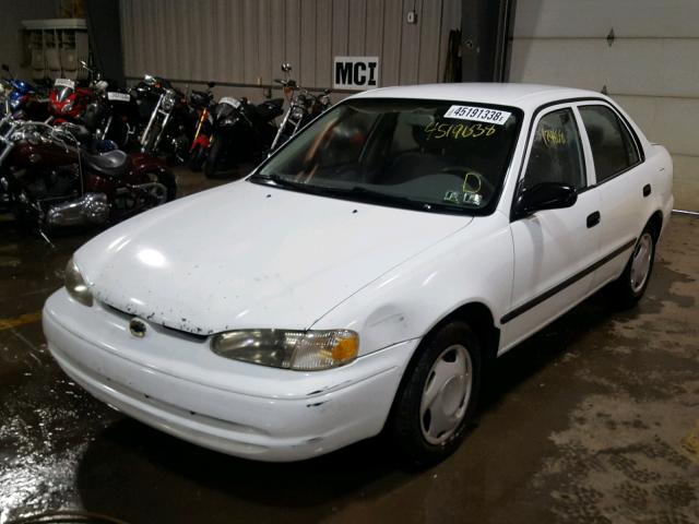 1Y1SK5285XZ446052 - 1999 CHEVROLET GEO PRIZM 白色 照片 2
