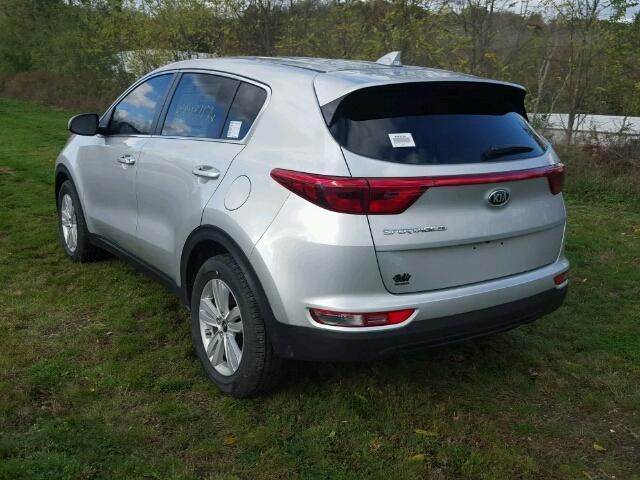 KNDPM3AC5H7271104 - 2017 KIA SPORTAGE SILVER photo 3