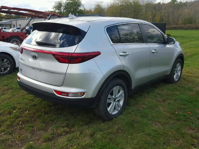 KNDPM3AC5H7271104 - 2017 KIA SPORTAGE SILVER photo 4