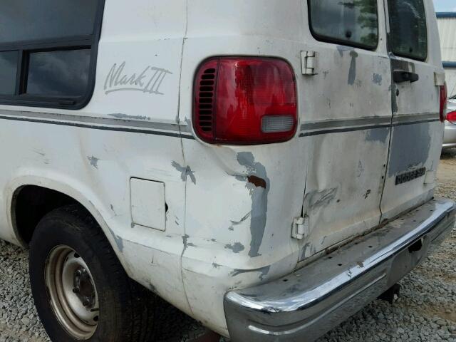 2B6HB21Y0RK571162 - 1994 DODGE RAM VAN B2 WHITE photo 9