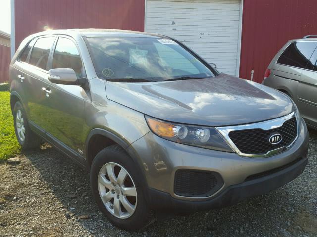 5XYKTCA63DG419772 - 2013 KIA SORENTO LX SILVER photo 1