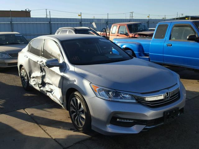 JHMCR6F30HC012021 - 2017 HONDA ACCORD HYB SILVER photo 1