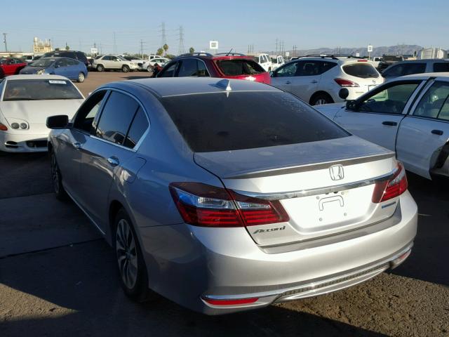 JHMCR6F30HC012021 - 2017 HONDA ACCORD HYB SILVER photo 3