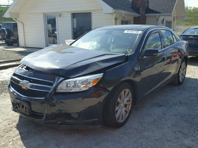 1G11E5SAXDF130162 - 2013 CHEVROLET MALIBU 2LT BLACK photo 2