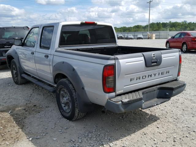 1N6ED27T53C459711 - 2003 NISSAN FRONTIER C GRAY photo 3